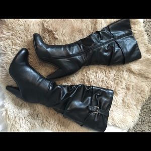 Torrid Wide Calf heeled boots!